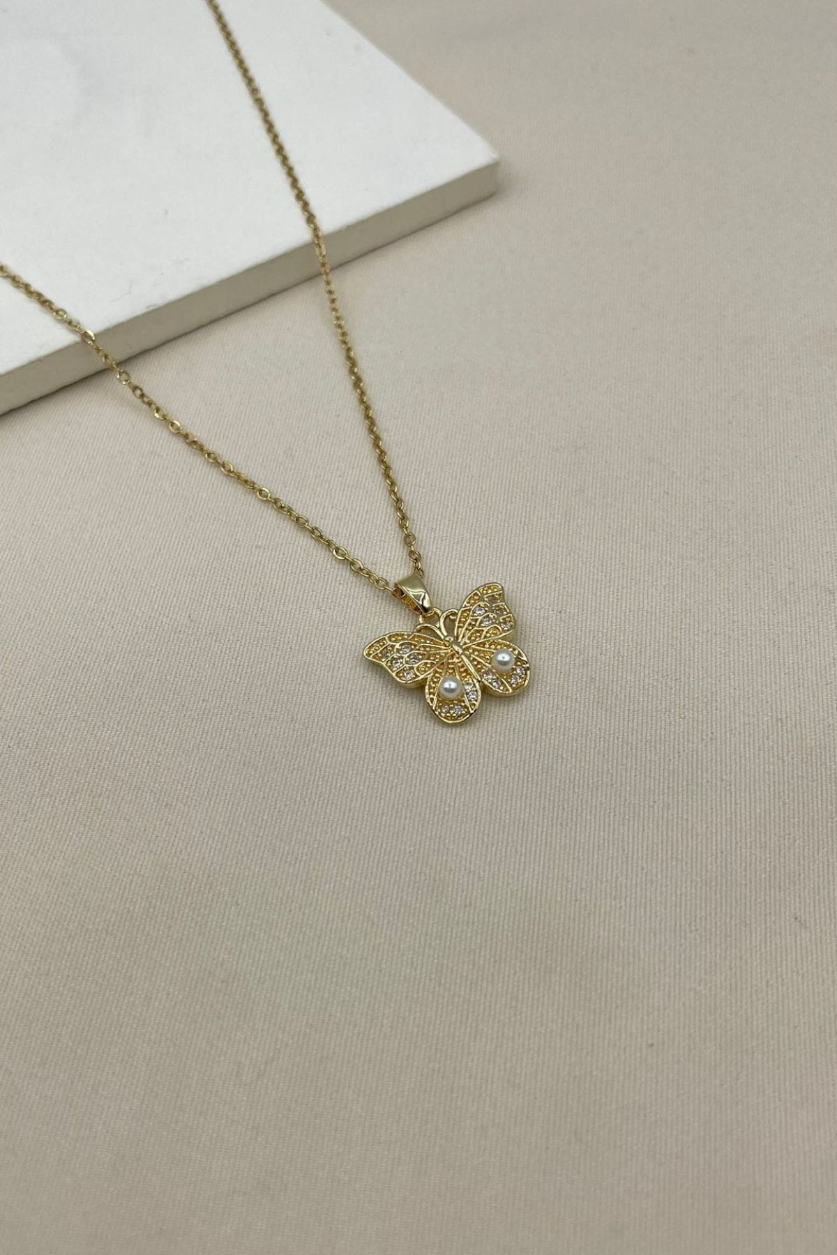 Butterfly Motif Necklace