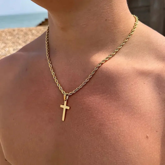 Heicobazaar™ Steel Cross Pendant Necklace