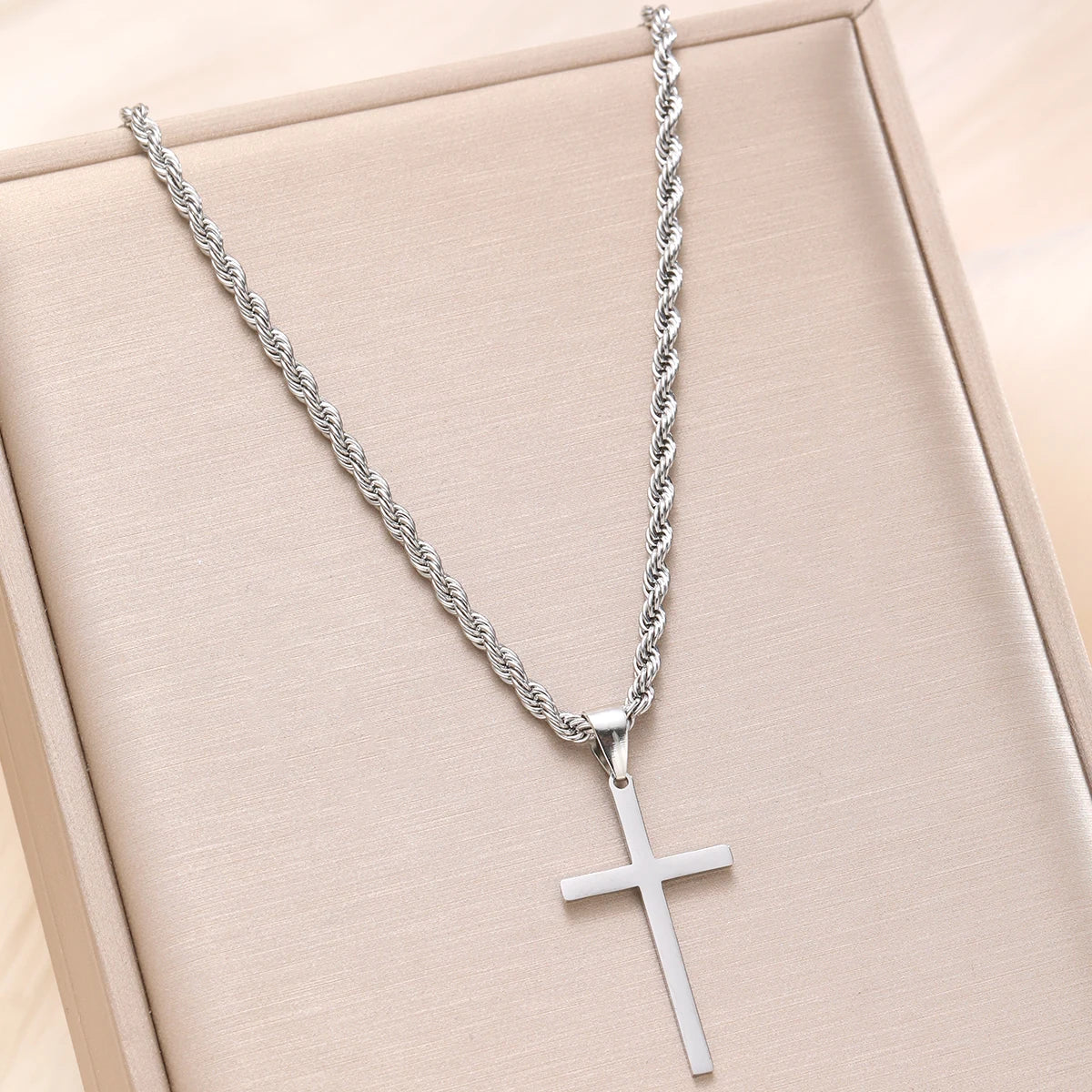 Heicobazaar™ Steel Cross Pendant Necklace