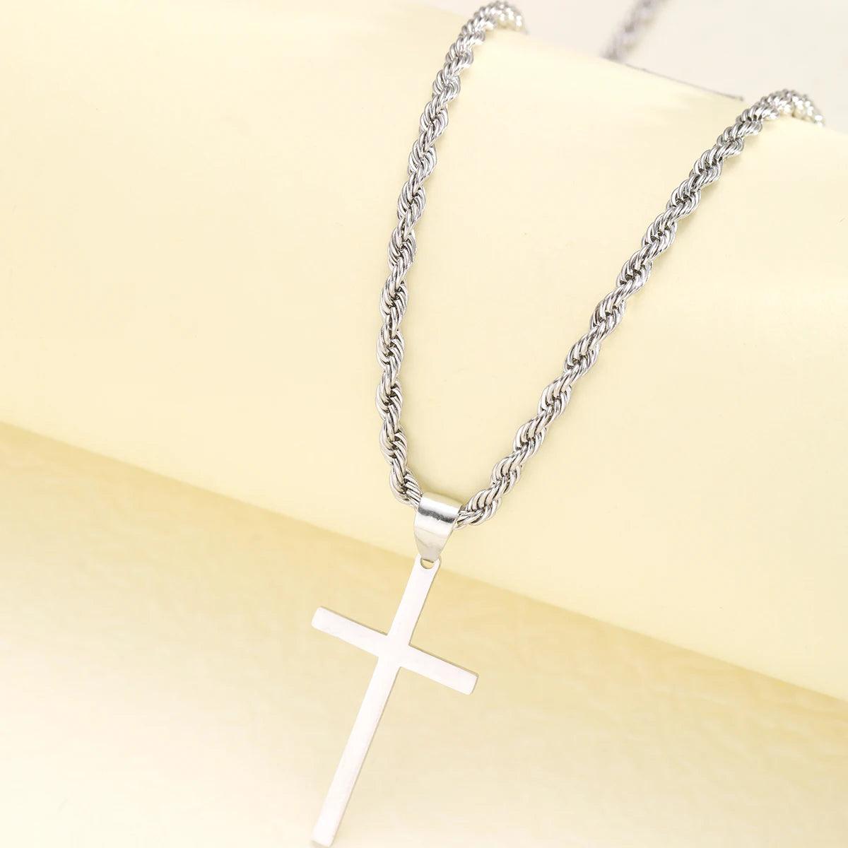 Heicobazaar™ Steel Cross Pendant Necklace