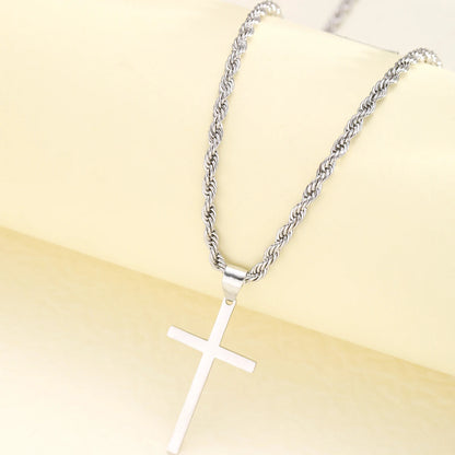 Heicobazaar™ Steel Cross Pendant Necklace