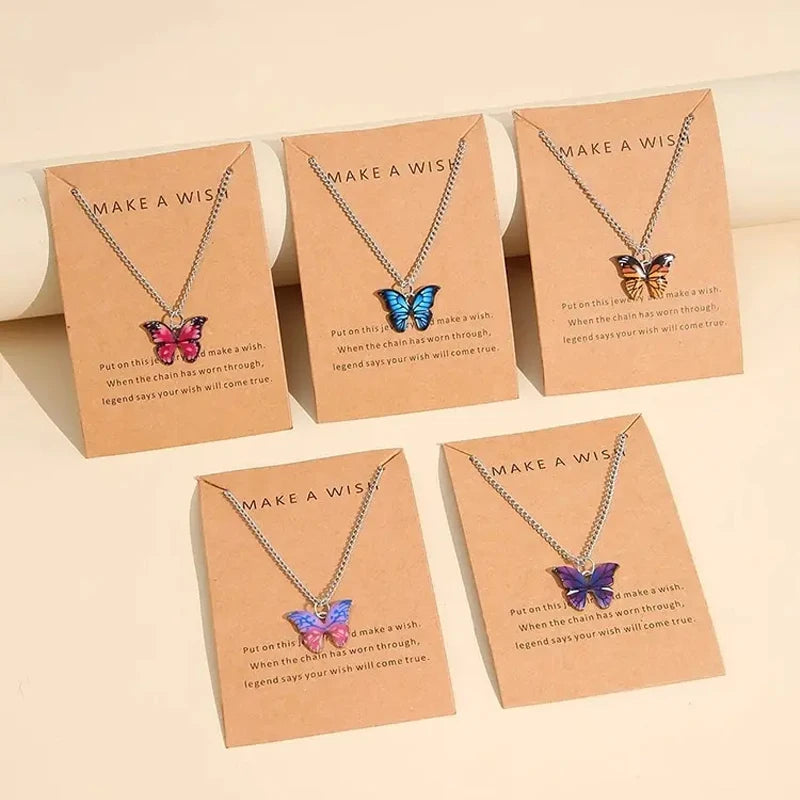 Heicobazaar™ 5 Pcs Fashion Boho Colorful Butterfly Necklaces