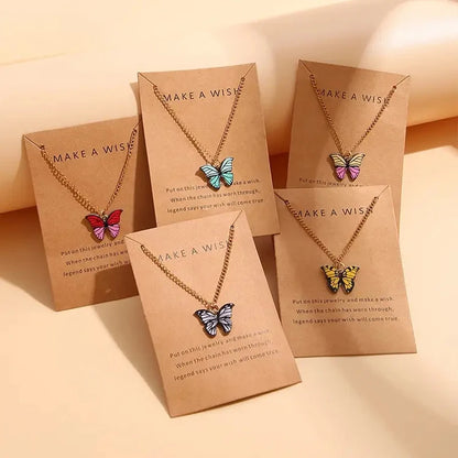 Heicobazaar™ 5 Pcs Fashion Boho Colorful Butterfly Necklaces