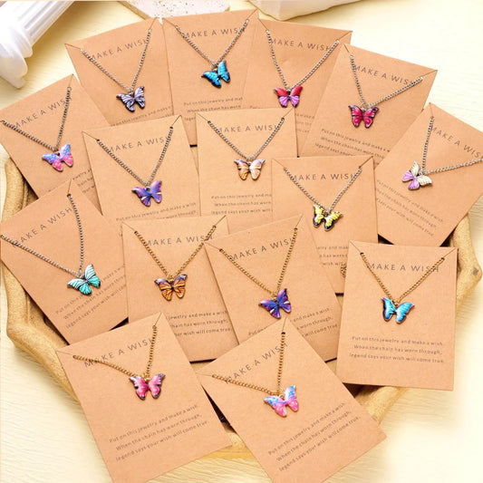 Heicobazaar™ 5 Pcs Fashion Boho Colorful Butterfly Necklaces