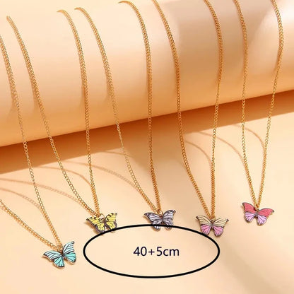 Heicobazaar™ 5 Pcs Fashion Boho Colorful Butterfly Necklaces
