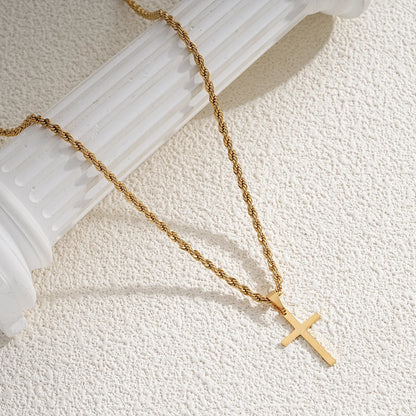 Heicobazaar™ Steel Cross Pendant Necklace