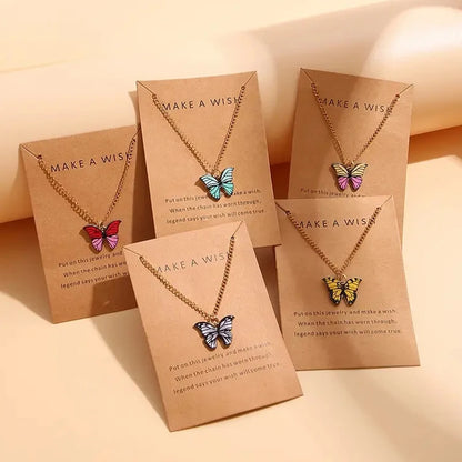 Heicobazaar™ 5 Pcs Fashion Boho Colorful Butterfly Necklaces