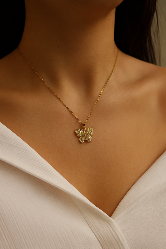Butterfly Motif Necklace