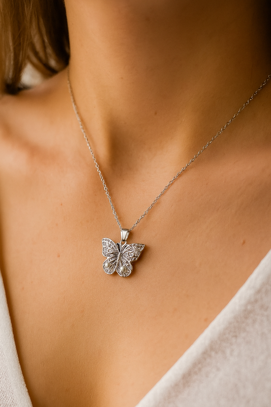 Butterfly Motif Necklace